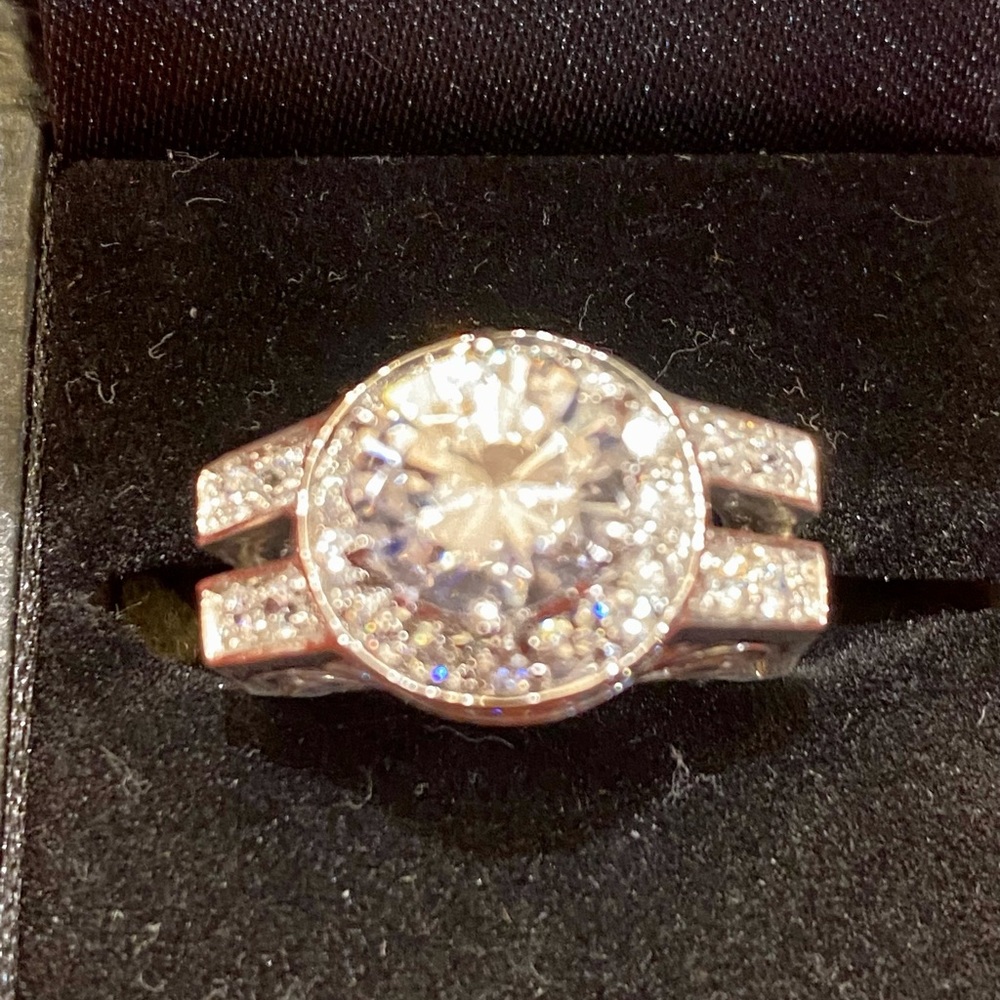 New! Faux Diamond Wedding ring